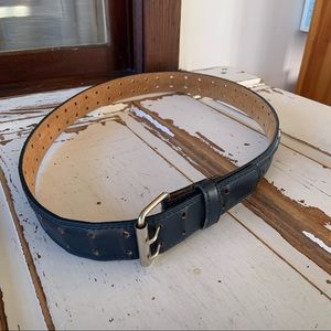 Genuine Leather Blue Belt